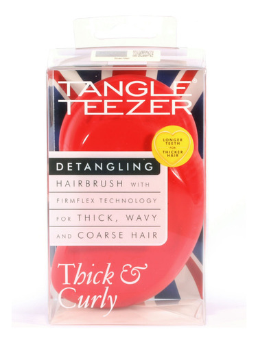 Tangle Teezer Cepillo Desenredante Thick And Curly Salsa Red