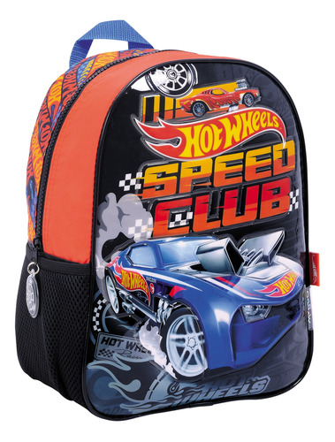 Mochila De Espalda Jardín 12'' Hot Wheels Speed Club 11609