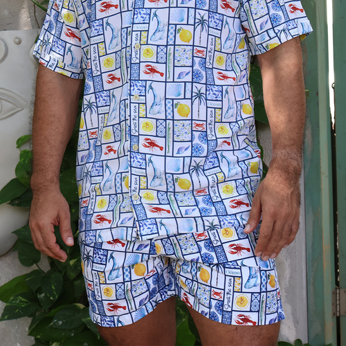 Traje De Baño Hombre Para Playa Corto Y Cómodo 115-03 Xs