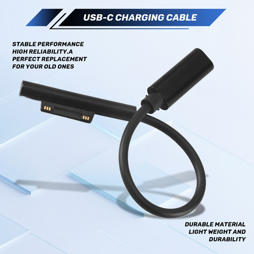 Cable De Carga Para Surface Connect To Usb-c Compatible Con