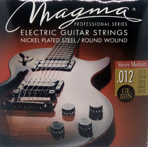 Imagen 1 de 4 de Encordado De Guitarra Electrica Magma 012 - 052 - Ge170n