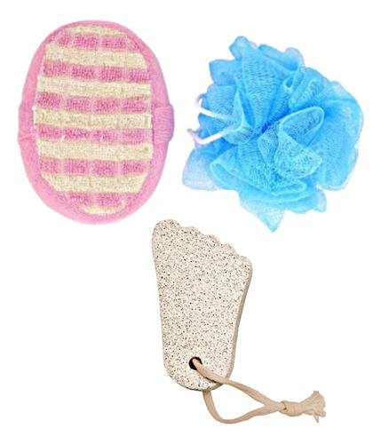 Esponja Piedra Exfoliante Baño Ducha Tina Limpieza Hogar Set