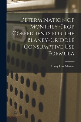 Libro Determination Of Monthly Crop Coefficients For The ...