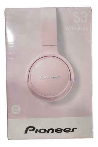 Auriculares Pioneer S3, Bluetooth, color rosa claro