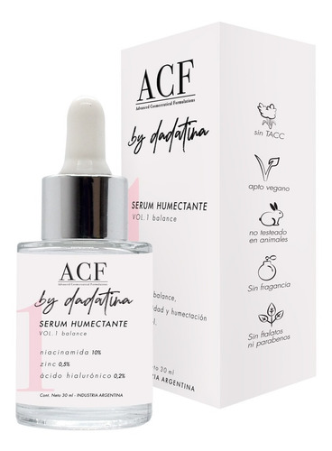 Acf By Dadatina Serum Humectante Vol 1 Balance X 30ml