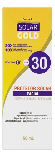 Protetor solar  Solar Gold  30FPS  50mL