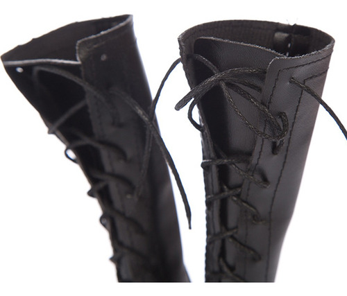 Imagen 3 de 6 de Zapatos De Muñeca De Moda Con Cordones Negros Para 1/3 Bjd