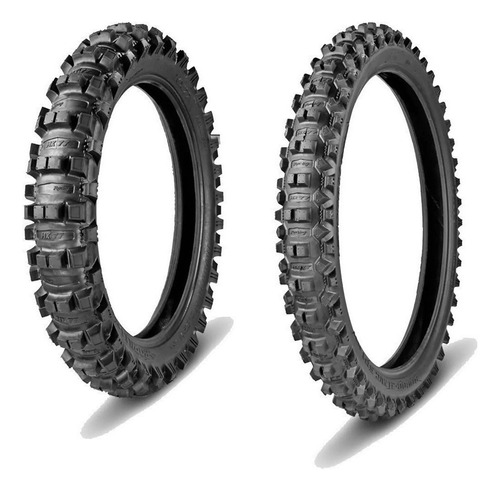 Pneu Traseiro 110/90-19 Dianteiro 80/100-21 Borilli Mx77