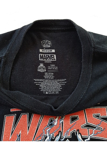 Playera Negra Secret Wars Marvel Pop Funko Talla-m Ph7 (Usado)