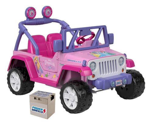 Power Power Wheels De Fisher-price Disney Jeep Wrangler Vehí