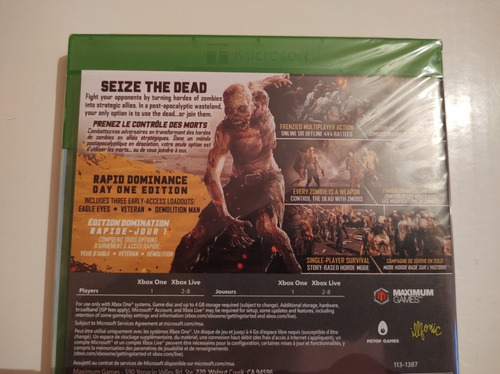 Dead Alliance Day One Edition Xbox One Nuevo Fisico Od.st