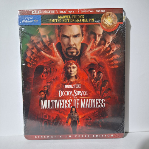 Doctor Strange 2 4k + Bluray Walmart Slipcover Edition + Pin