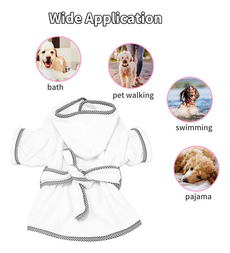 A Albornoz Para Perros Y Gatos, Pijama, De Secado Rápido,