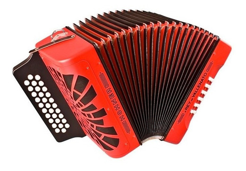 Ftm Acordeon A Botones Hohner Rey Vallenato 31 Teclas Rojo Z