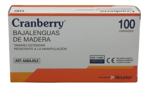 Imagen 1 de 1 de Baja Lenguas De Madera No Estéril Caja X 100 Unidades