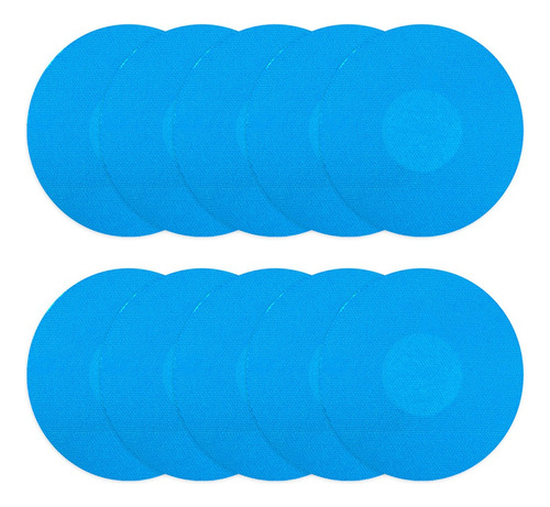 10 Parches Adhesivos Color Azul Sensor Freestyle Glucometro