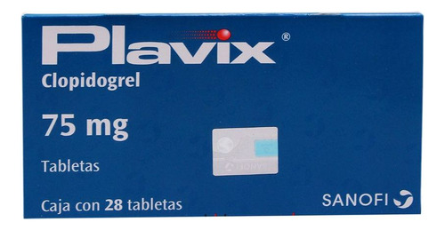Plavix 75 Mg Caja Con 28 Tabletas