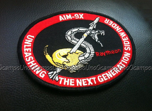 Us Navy Fighter Pilot Aim 9x Air To Air Missile Patch. Nuevo