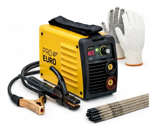 Máquina De Solda Próeuro Gp165a Bivolt Digital + Eletrodo Laranja 127/220v