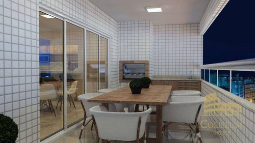 Imagem 5 de 19 de Apartamento Com 3 Dormitórios À Venda, 123 M² Por R$ 849.000,00 - Canto Do Forte - Praia Grande/sp - Ap1055