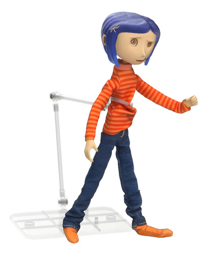 Coraline Jones In Striped Shirt Figura 17cm Neca Original