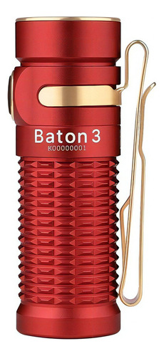 Linterna Olight Baton 3, 1200 lm, 166 m, color blanco, linterna roja
