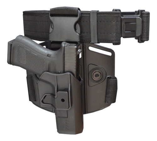 Kit 3en1 Boer Funda Nivel 2 Glock 19 + Cinto + Base Low Ride