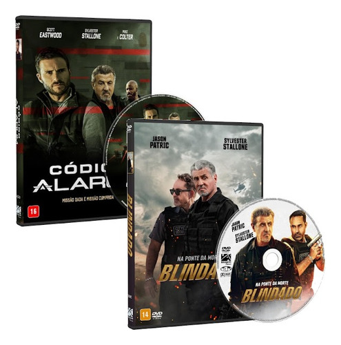 Dvd - Filme Blindado / Código Alarum - Stallone Filmes