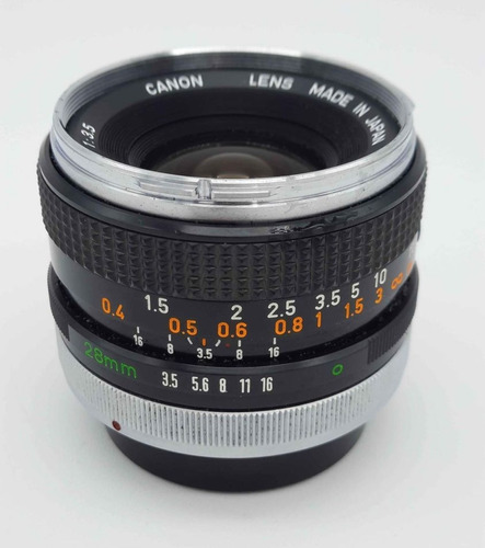 Lente Canon Fd 28mm, 1:35