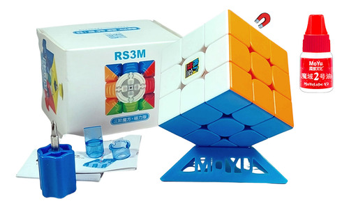 Cubo Rubik 3x3 Moyu Rs3 M Magnetico Rs3m + Lubricante