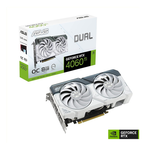 Tarjeta De Video Asus Dual Geforce Rtx 4060 Ti White Oc 8gb