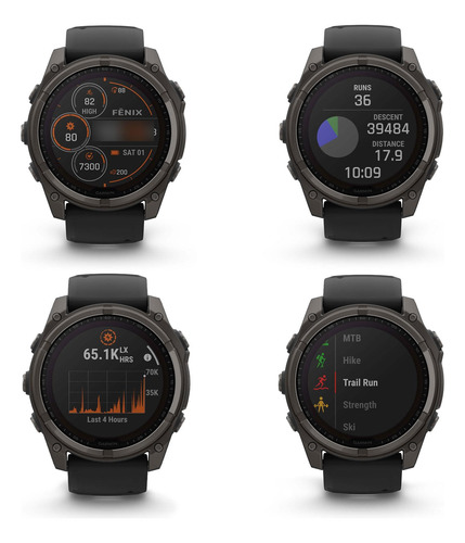 Garmin Fenix 8 51mm Solar Sapphire Smartwatch Gris Carbono M