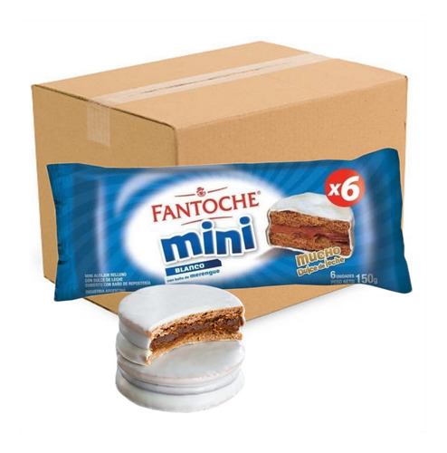 Alfajor Mini Blanco Fantoche 24u X 150g