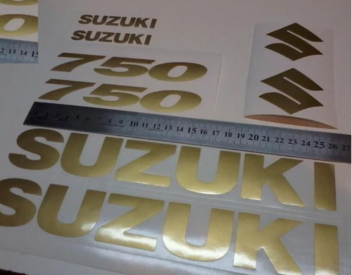 Kit Adesivo Gsx 750f Suzuki Gsx750 Gsx750f Dourado Ou Prata