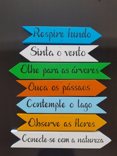Placas Em Madeira Com Frases Decoração Para Jardim Natureza