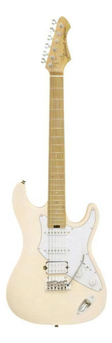 Guitarra Strato Aria Pro Ii 714-mk2 Fullerton Marble White Cor Bege