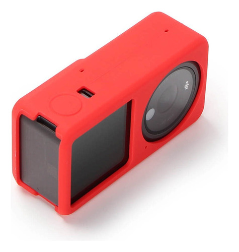 Capa De Silicone Dji Action 2 (combo) - Telesin Cor Vermelho