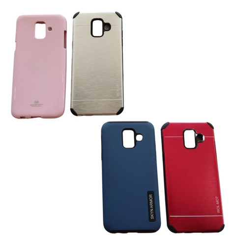 Funda Para Samsung Galaxy A6 2018 Carcasa 4 Piezas Colores