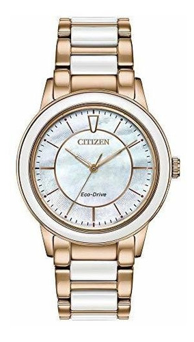 Ciudadano Em074355d Reloj De Pulsera Para Mujer Ceramica Col