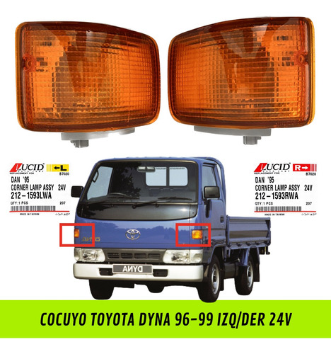 Cocuyo Toyota Dyna 96-99 Dere/izq 24v