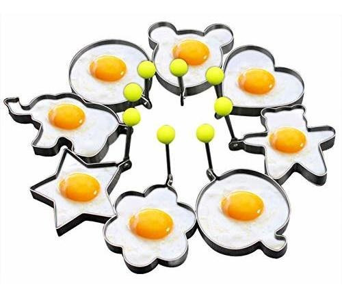 Moldes Para Huevos Fritos Antiadherentes: Set De 8 -