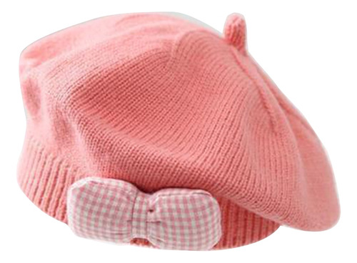 (cf) Gorro De Boina De Punto Suave Y Cómodo Para Bebés Y Niñ