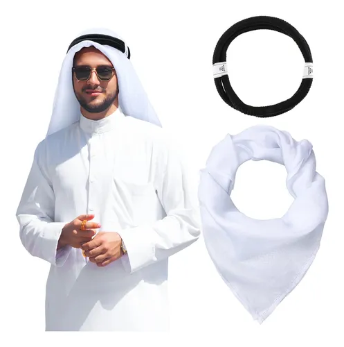 Árabe Shemagh Musulmán Keffiyeh Head Wrap Bufanda Táctica De