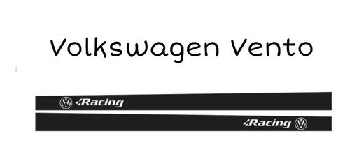 Vinil Stiker Estampado Rótulo Lateral Volkswagen Vento (r)