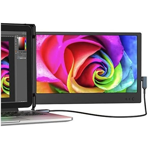 Monitor Para Laptop Ofiyaa 12'' Full Hd 1080p Hdmi -negro