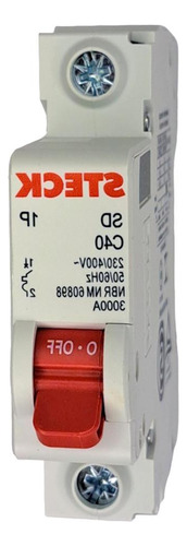 Kit C/3 - Disjuntor Steck Din Unipolar 40a Sd61 C Sdd61c40