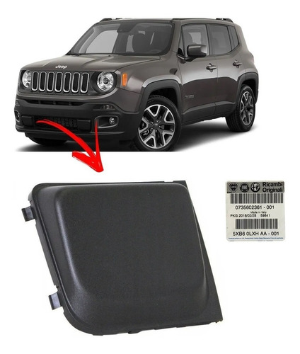 Moldura Paragolpe Delantero Derecho Jeep Renegade Original