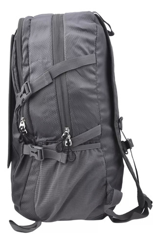 Mochila Solar Pv Light 30l Impermeável Placa Solar 6.5w Cor Cinza-escuro Desenho Do Tecido Lisa