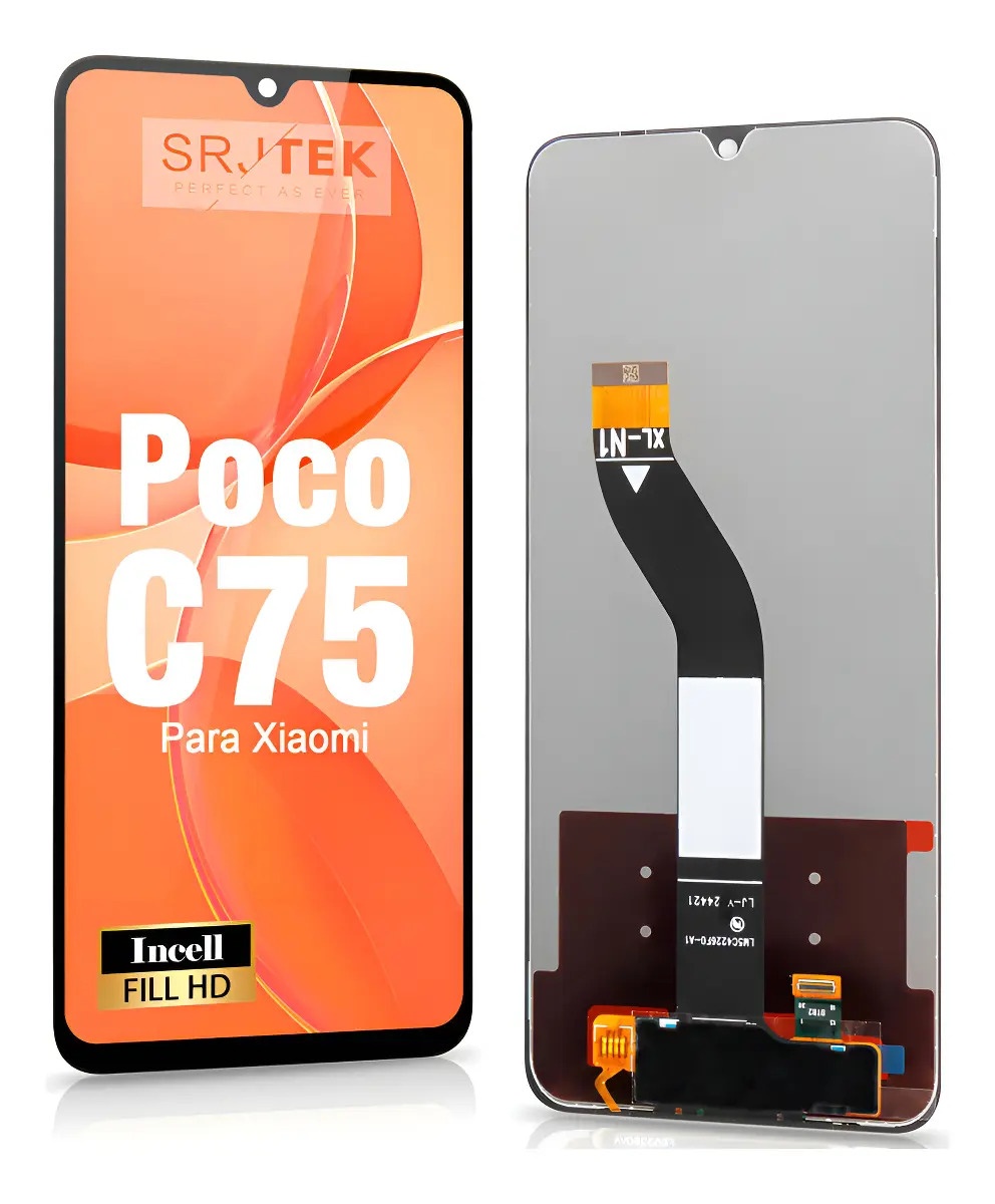 Tela Frontal Para Xiaomi Poco C75 2410fpcc5g Display Preto
