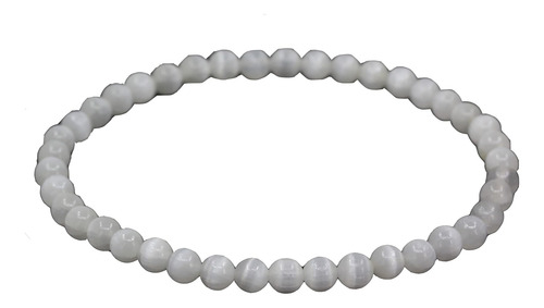 Pulsera Elástica De Cristal De Piedra Con Cuentas Redondas D